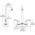 thumbnail image 5 of Elkay Everyday LK2477CR Deck Mount Bar Faucet with Lever Handles, Chrome, 5 of 5