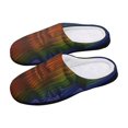 thumbnail image 5 of Tool Band 10000 Days Fuzzy Cotton Slippers For Mens Winter Cotton Lightweight Anti-slip Rubber Sole Slippers House Open Back Slippers Closed Toe Slippers, 5 of 9