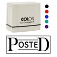 thumbnail image 2 of Printtoo Posted Self Inking Rubber Stamp Pre-Inked Office Stamp- Home Office Business Stationery, 47 x 20 mm Purple, 2 of 7