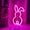 C, variant on JGJJUGN Cute Bunny Tail Neon Night Light | Easter Decorative Lamp | LED Night Lamp | Soft Colorful Glow | USB Powered & Battery Operated | Unique Home Decor for Spring
