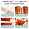 thumbnail image 3 of Maple Leaf Pumpkin Travel Portable Square Jewelry Boxes Display Case - Travel Organizer for Girls and Women, 3 of 6
