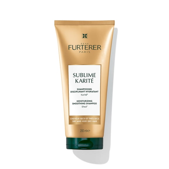 Rene Furterer Sublime Karite Moisturizing Smoothing Shampoo - Boost Softness & Shine - For Dry & Dehydrated Hair, 6.7 fl oz