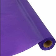 40"W Plastic Table Cover, 250' Roll, Purple