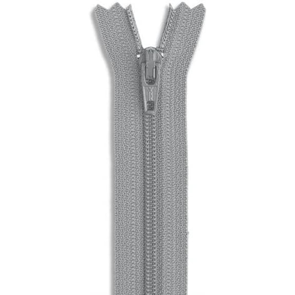 7 Inch Grey Nylon Coil Zipper – #3 Non-Separating Sewing Zipper for Crafts, Clothing and DIY Projects-1pcs