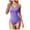 Purple, variant on Timegard Bodysuit for Women 1 Piece Square Neck Sleeveless Skinny Comfy Rompers Solid Color Summer Casual