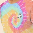 thumbnail image 5 of Dalix Ghost Embroidered Washed Crewneck Sweatshirt Fleece Cotton Mens in Tie Dye Rainbow L Large, 5 of 5