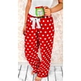 thumbnail image 4 of Christmas Pajamas Pants for Women Red Green Polka Dot/Plaids PJs Sleepwear, 4 of 4