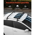 thumbnail image 4 of VEVOR Roof Rack Cross Bars, Universal Fit for Naked Roofs Without Raised Rails/Flush Rail/Black Moldings, 165 LBS Capacity,Lockable Heavy Duty Aluminum Crossbar Racks Roof Rail Rooftop Luggage Canoe, 4 of 9