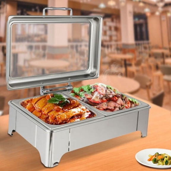 Electric Heating Chafing Dish Buffet Catering Stainless Steel Food Warmer
