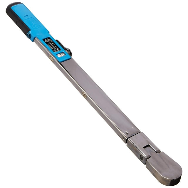 Precision Instruments Prec3Fr250F Llave dinamométrica de haz dividido con accionamiento plateado de 1/2" y cabezal flexible