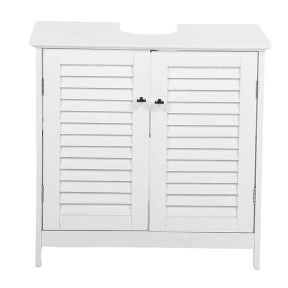 Sink Storage Cabinet Bathroom Under Sink Vanity Sink Storage Cabinet With 2 Doors And Shelf MDF Modern Freestanding Under Sink Bathroom Cabinet For Home