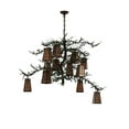 thumbnail image 5 of Meyda Tiffany 141512 Pine Branch Valley View 12 Light 54" Wide Chandelier - Rust, 5 of 6
