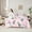 Pink, variant on Feelyou Kawaii Snowman Kids Twin Bedding Sets 7-Piece, Green Christmas Tree Bedding Comforter Set, Cartoon Love Heart Reversible Sheet Sets, Microfiber Bedroom Decor