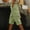 Mint Green, variant on BUIGTTKLOP Cotton Linen Shorts for Women Knee Length Summer Casual Shorts Elastic Waisted Side Button Shorts with Pockets
