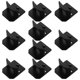 thumbnail image 5 of Black ABS Hat Hooks for Hat Organizer 10Pcs No Drill Wall Mount Hooks, 5 of 5