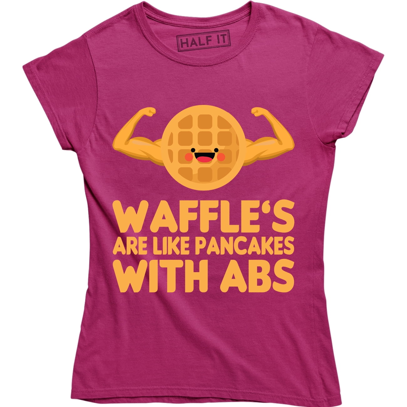 Waffles Are like Pancakes With Abs Funny Food Lover Workout Gym TShirt