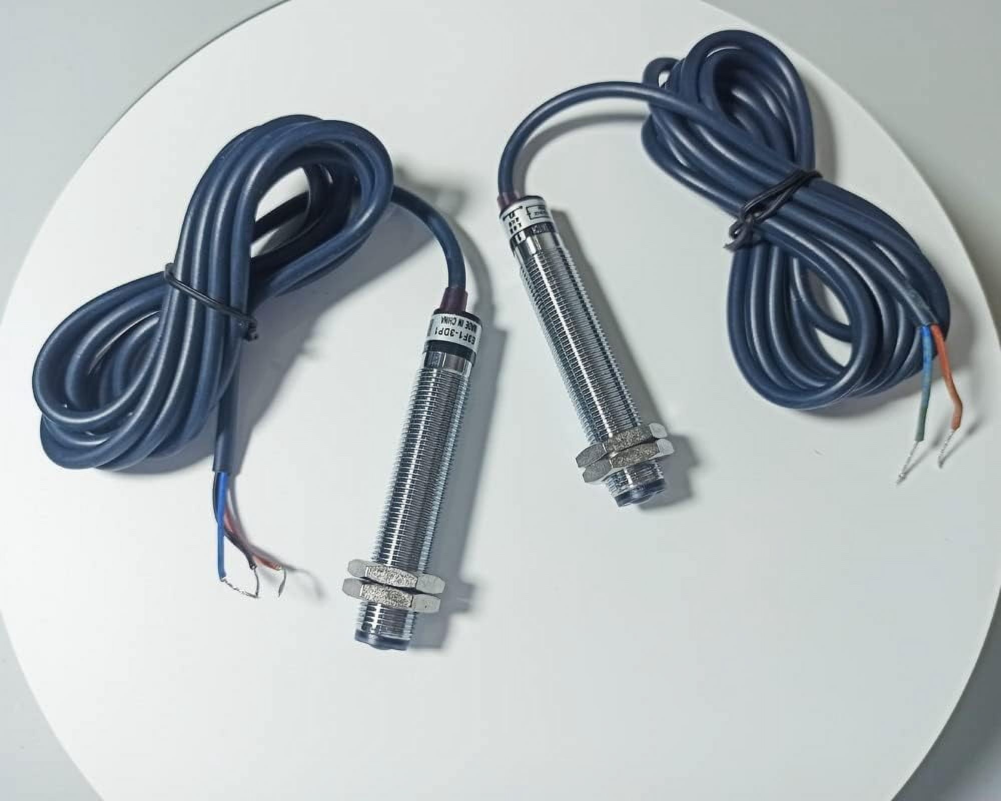 ATO Photoelectric Switch Sensor, M12 Through-Beam Reflection Optical Photoelectric Beam Sensor,NPN NO DC6-36V,Infrared light 660nm