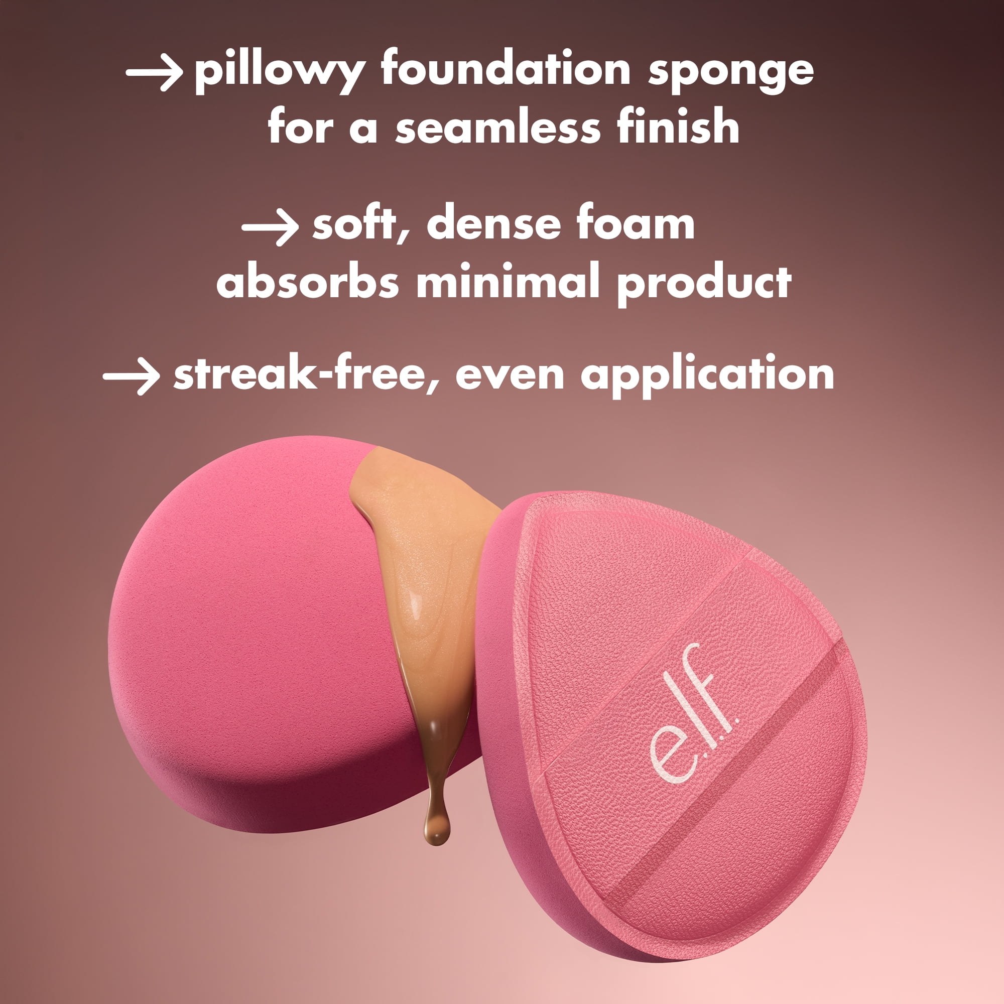 e.l.f. Pillow Puff Foundation Sponge, 1 Piece