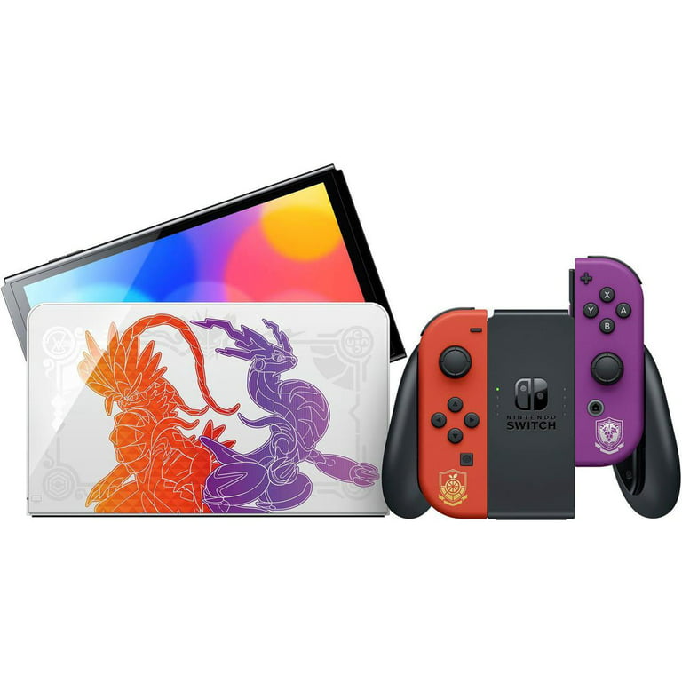 Nintendo Switch OLED Model: Pokémon Scarlet & Violet Edition, Bundle with  Cefesfy 64GB Micro SD Card 