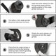 thumbnail image 4 of Quick-Release Lock Nut M14 Compatible with Makita, Black Decker, Metabo, Dewalt, Hichika, Einhell - Black, 4 of 5