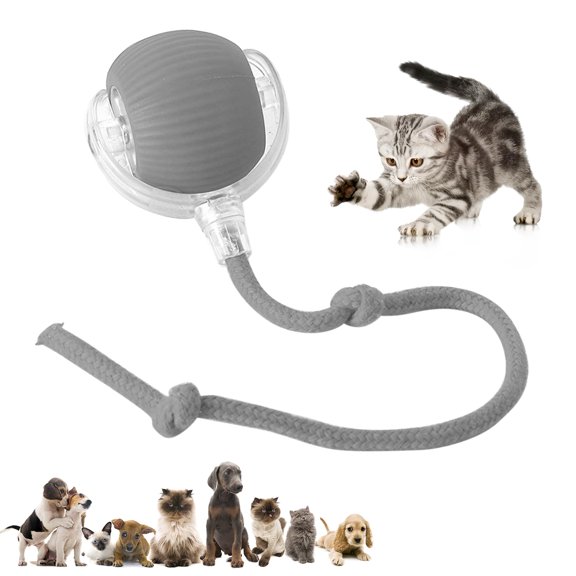 Durable Interactive Cat Toys for Indoor Cats, Smart Automatic Cat Chase Ball Toy, Upgraded Speedy Tail Kitten Toy for Bored Indoor Adult Pets