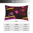 thumbnail image 2 of Lsque Geometry Dash Pattern Bedding Waterproof Pillow Protector Zippered Queen – Bed Bug Proof Pillow Encasement-16"x24", 2 of 6