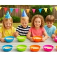 thumbnail image 7 of 4 Cereal Bowls with Straws for Kids BPA Free Plastic Toddler Bowl Built-in Straw, 7 of 7