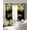Yellow Black, variant on Yellow Lemons Blackout Curtains for Bedroom/Living Room, Thermal Insulated Kitchen Curtains, Summer Fruits Leaves Pastoral Botanical Grommet Darkening Window Treatment Drapes 52"x84"x2