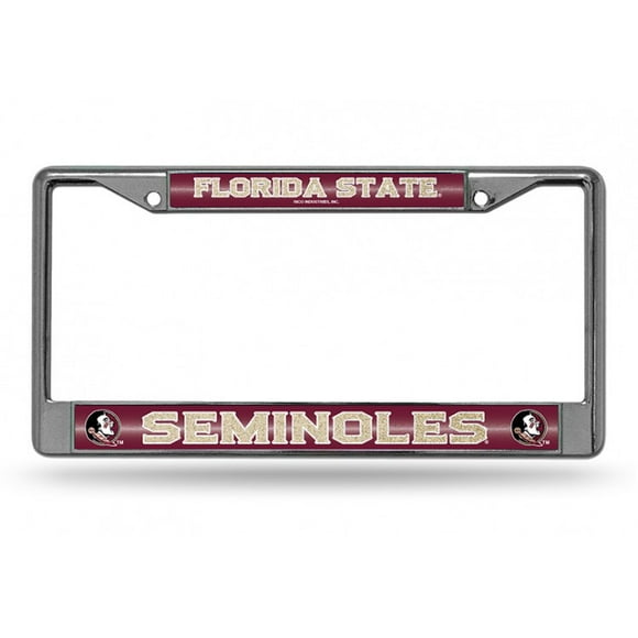 Florida State Seminoles Glitter Chrome License Plate Frame