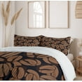thumbnail image 6 of Ambesonne Coffee Duvet Cover Sets, Graphic Image of Beans, 2-King, Charcoal Grey Chocolate, 6 of 7