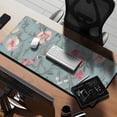 thumbnail image 2 of Long Mouse Pads for Desk,Pioneer Flower Floral Print Pattern Desk Mats on Top Of Desks, Desk Mouse Pad Extra Large with 3mm Non-Slip Base and Stitched Edge for Gaming,Office,Work,Home 35.4"x15.7", 2 of 6