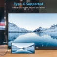 thumbnail image 4 of Z-Edge Portable Monitor for Laptop, 15.6 Inch Ultra-Slim Portable Monitor with Type-C, 1920脳1080 Full HD IPS Screen USB C, Secondary Monitor and Screen for PC MAC Phone Switch Xbox PS4, 4 of 5