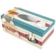 thumbnail image 5 of Caja de pañuelos de madera con decoración mediterránea, para guardar pañuelos, para escritorio o para el hogar, 5 of 7