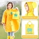 thumbnail image 2 of Ponchos impermeables para niños, traje impermeable con capucha, impermeable, para niños y niñas, L ER, 2 of 5