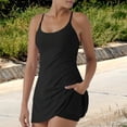 thumbnail image 4 of High Waist Workout Dress Builts In Shorts Pockets Quick Dry Fabric Secures Fit Gym Running for Women Athletic Clothing, 4 of 9