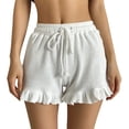 thumbnail image 4 of Summer Frill Elastic Waist Tie Bow Front Sports Pants Shorts Pajamas for Women Shorts Short Socks for Women Womens Jean Shorts Hair Paste for Women Short Hair Shorts for Women Women Shorts, 4 of 4