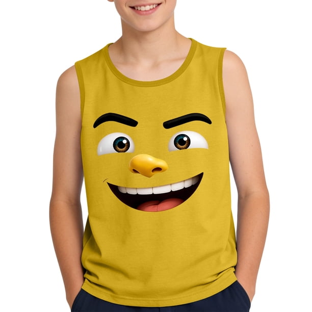 Niños Pequeños Camisola sin Mangas Gradiente Impresión Tela Suave para Niños 3-15 Años, Desgaste Casual, Pageant, Fiesta, Fotografía, Hogar Y Ocasiones de Vacaciones