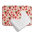 thumbnail image 6 of Yiaed Tomatoes Print Bathroom Mat Set 2 Pieces Mat Anti-Skid Pad Ultra Soft and Absorbent Bathroom Bath Mat Contour Bath Rugs for Toilet Base, 6 of 6