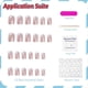 thumbnail image 4 of Uñas postizas cortas cuadradas de color rosa grisáceo con efecto ojo de gato brillante, reutilizables, con pegamento, juego de 24 piezas., 4 of 5