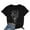 Black, variant on iTNHFP Canada Tshirt Tshirt for Women V Neck Women Round Neck Short Sleeve Everyday Text Botanical Floral Cat Top T Shirt