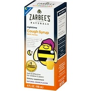 Angle View: Zarbee's Naturals Children's Cough Syrup with Dark Honey Nighttime, Natural Grape Flavor, 4 Fl. Ounces