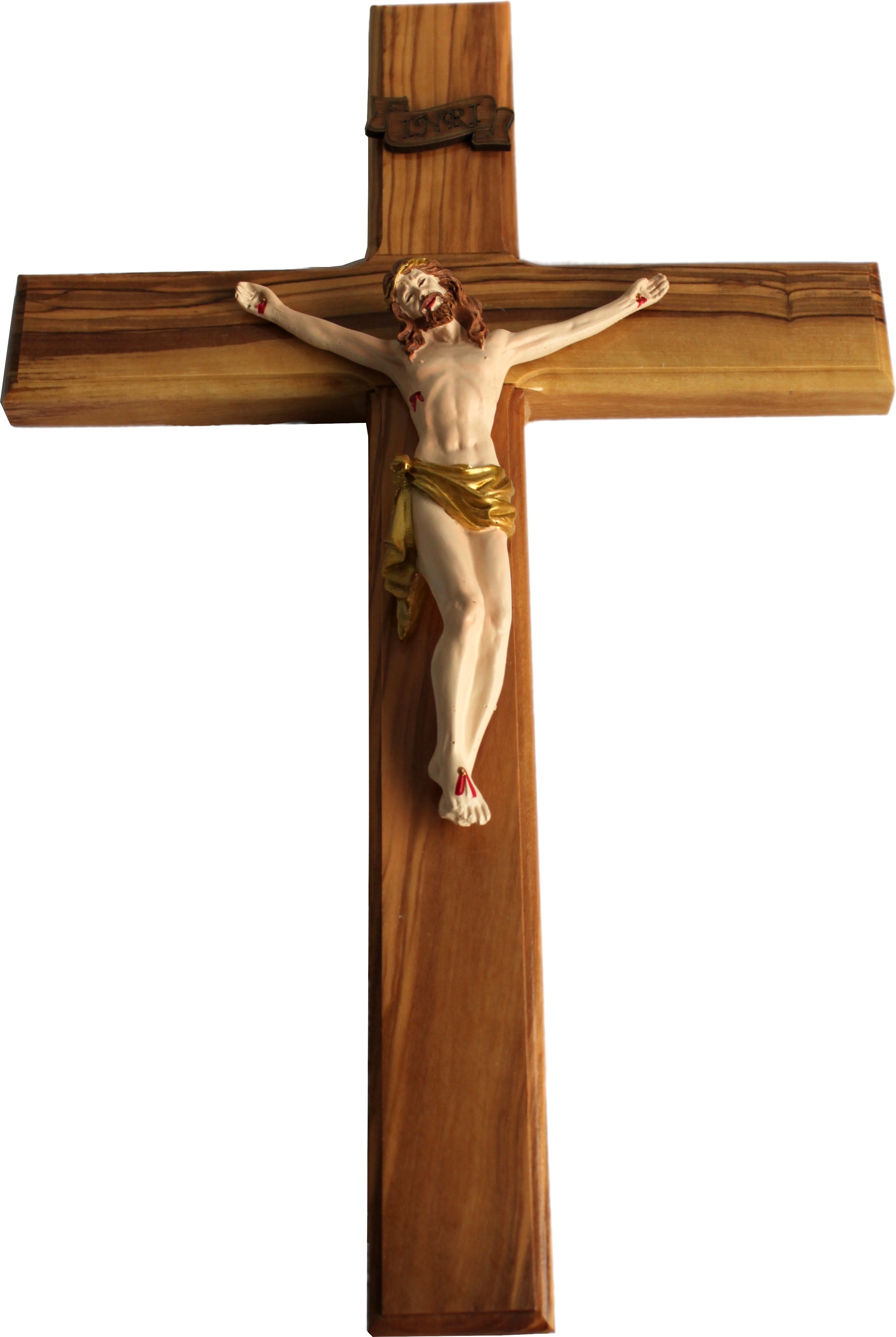 Orthodox Olive Wood Cross (18 cm / 7'') #CR112 - Holy Land Olive Wood -  Bethlehem Olive Wood Factory