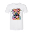 thumbnail image 3 of Dean Russo Best Dog Dog Lover Mens Premium Tri Blend T-Shirt, True White, Large, 3 of 6