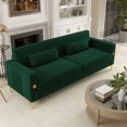 thumbnail image 4 of YYAo Modern Sectional Sofa Couch, Sofa Bed Futon with Reversible Chaise & Ottoman for Living Room Small Space, Apartment, Retro Green, 4 of 8