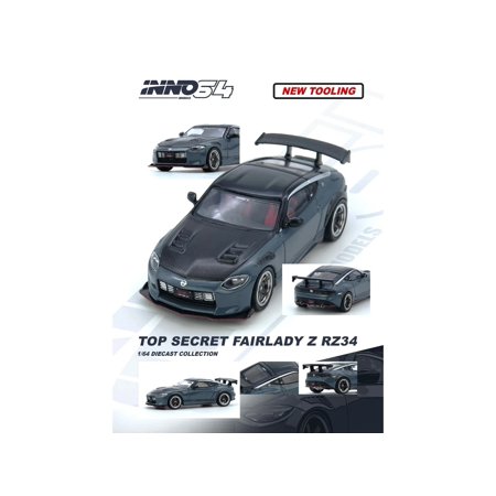 INNO Models イノモデル 1/64 トップシークレット 日産 フェアレディ Z ステルスグレー Top Secret Fairlady Z (RX34)