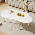 thumbnail image 3 of This mid-century modern style small coffee table features a minimalist design and a cloud-like shape, making it suitable for living rooms, dining rooms, and outdoor spaces., 3 of 10