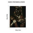 thumbnail image 2 of JEUXUS African American Wall Art Canvas Black Queen  12x16 in, 2 of 5