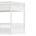 thumbnail image 5 of Bellemave Full over Full Bunk Bed, Pine Floor Bunk Beds with Inclined Ladder & Detachable Design, Space-Saving for Dorms & Small Rooms, White, 5 of 9