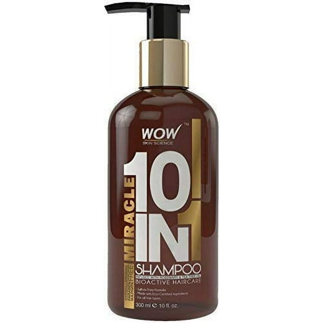 Shampoo - WOW 10-in-1 Shampoo - 6.8 oz. - Visibly Improves Texture, Provides Intense Hydration - Strength and Volumize - Argan and Tea Tree Essential Oils - Shea Butter - Parabens and Sulfate Free