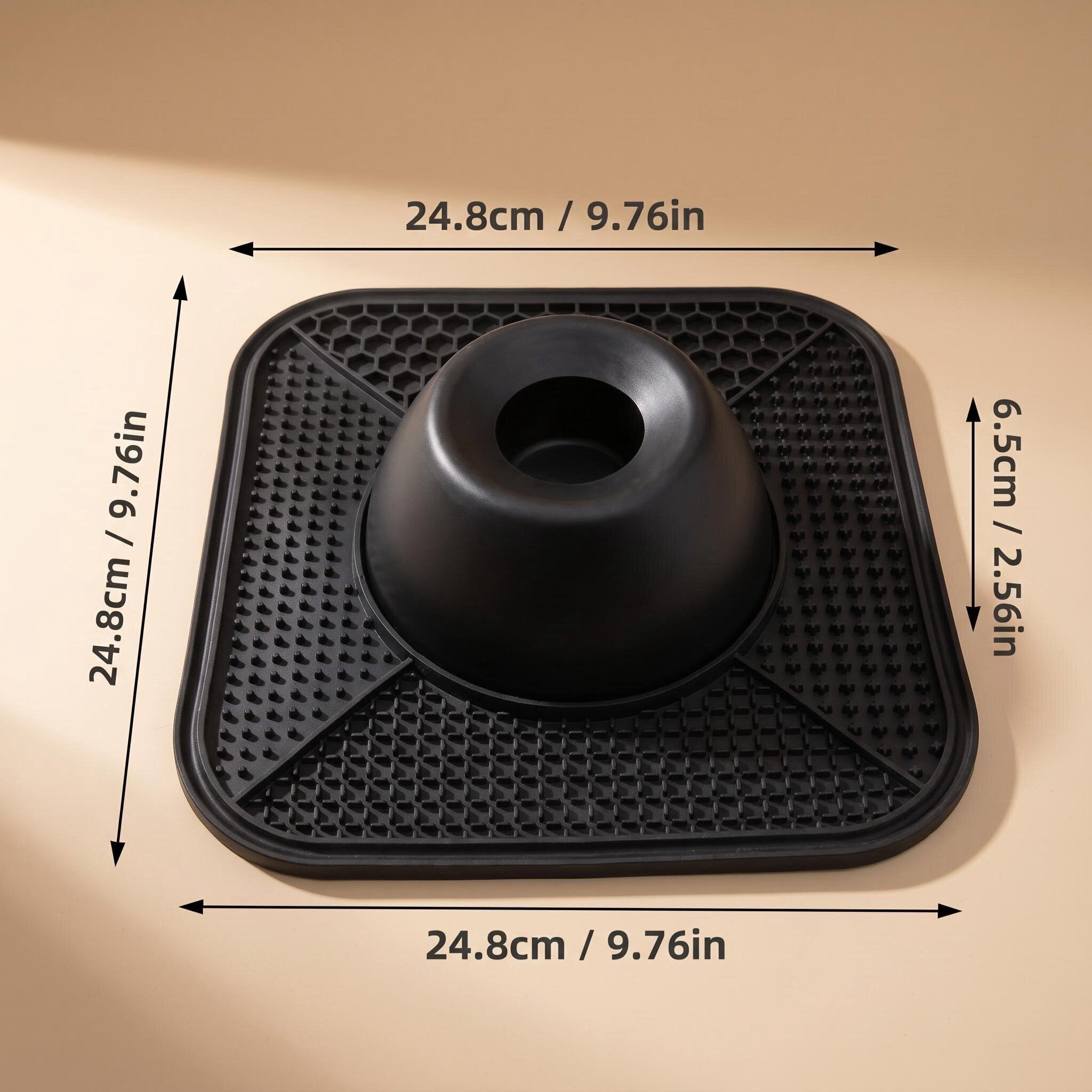 Non-Slip Slow Feeder Dog Bowls for Liquid Treat with suction cup, Entertained Ball-in Bone Broth Dog Lick Bowl, 3/4 Cup Yogurt Pup Lick Toy for Large Medium Small Breeds